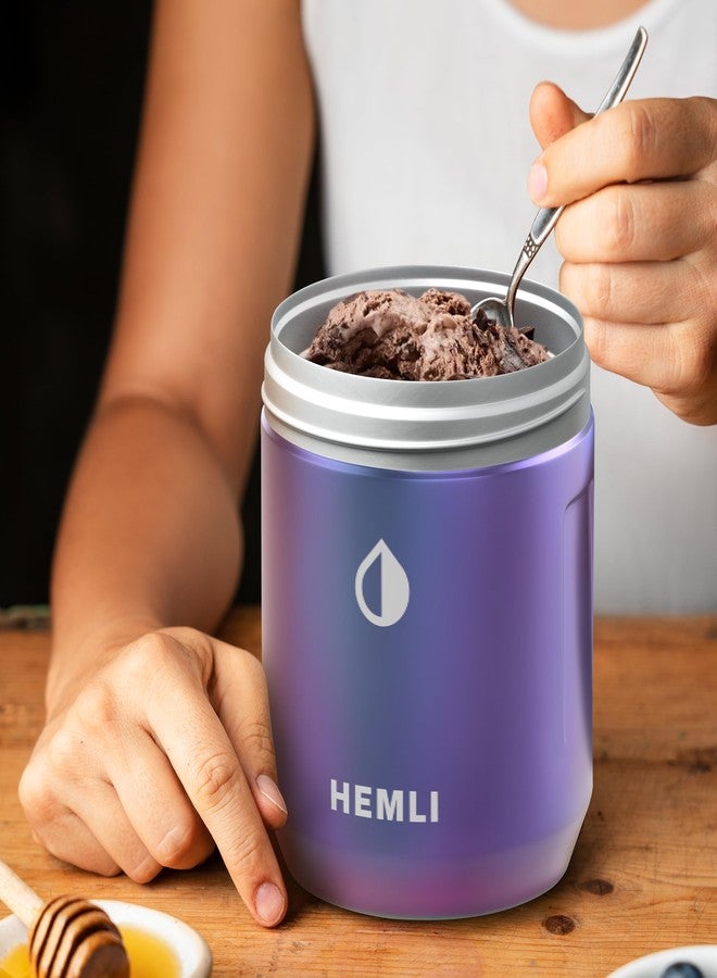 Hemli Ice Cream Pint Cooler, Fits All Standard Ice Cream Pints, Leakproof Lid with Silicone Seal, Non-Slip Bottom, Keeps Ice Cream Frozen for Hours, Stainless Steel Pint Cooler with Grip Lid - Image 3