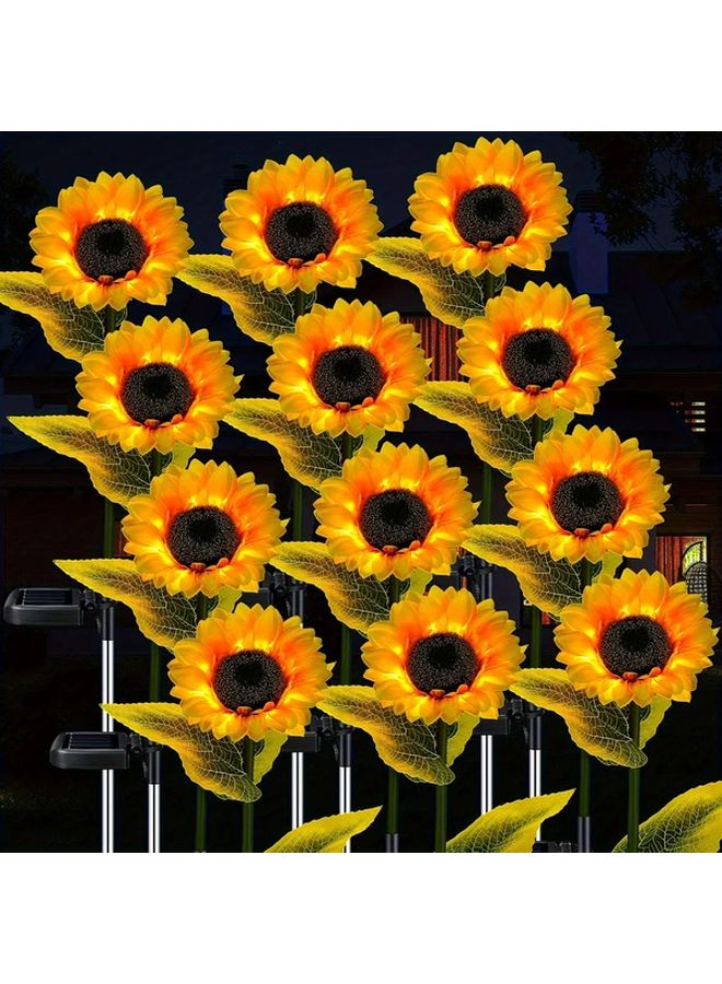 Sunflower Solar LED Garden Light Warm Lamp Outdoor Lawn Balcony Decoration - Image 5