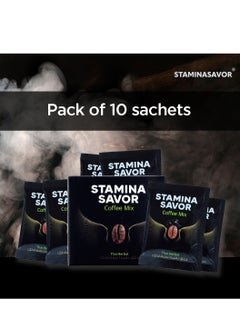 Stamina Savor Thai Herbal Instant Coffee Roasted Ground Beans Coffee Sachet- 10 Sachets, 150g  - Image 3