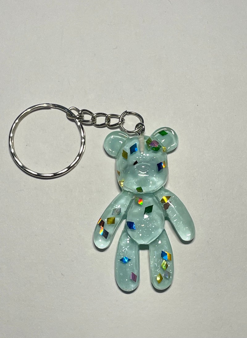 Distinctive cartoon keychain cute accessory keychain with bear character that fits with car keys wallets and bags nice creative gift - Image 1