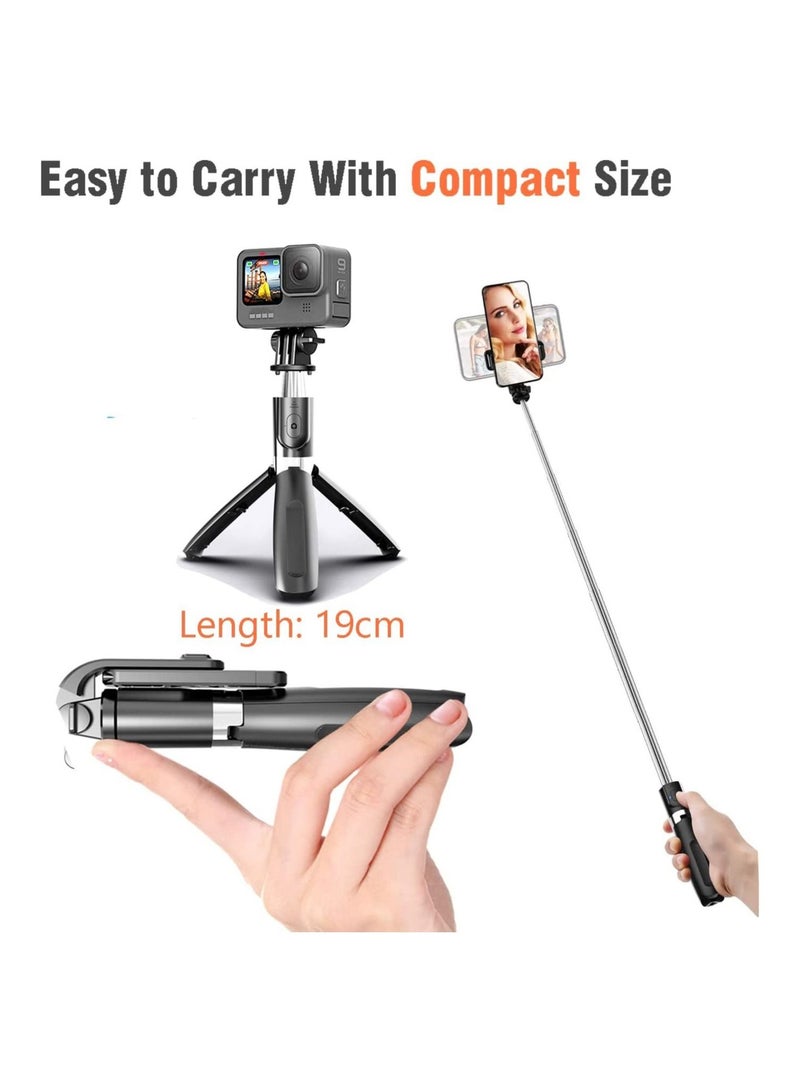 Selfie Stick, 3 in 1 Extendable Selfie Stick Tripod with Detachable Bluetooth Wireless Remote Phone Holder for iPhone 12/Xs/iPhone 8/iPhone 11/11pro - Image 4