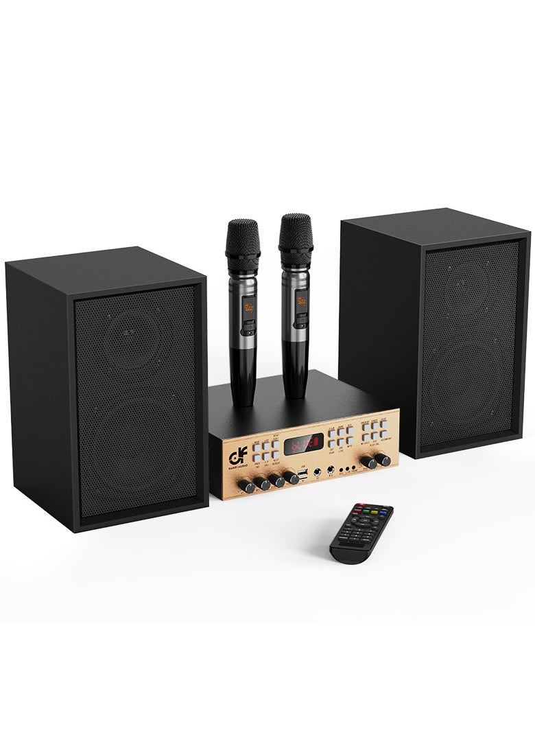 Victress Victress 120W Bluetooth HiFi Speaker System – 2.0 Channel with USB, FM, Dual Mic Inputs, EQ Modes, Remote Control  - Image 2
