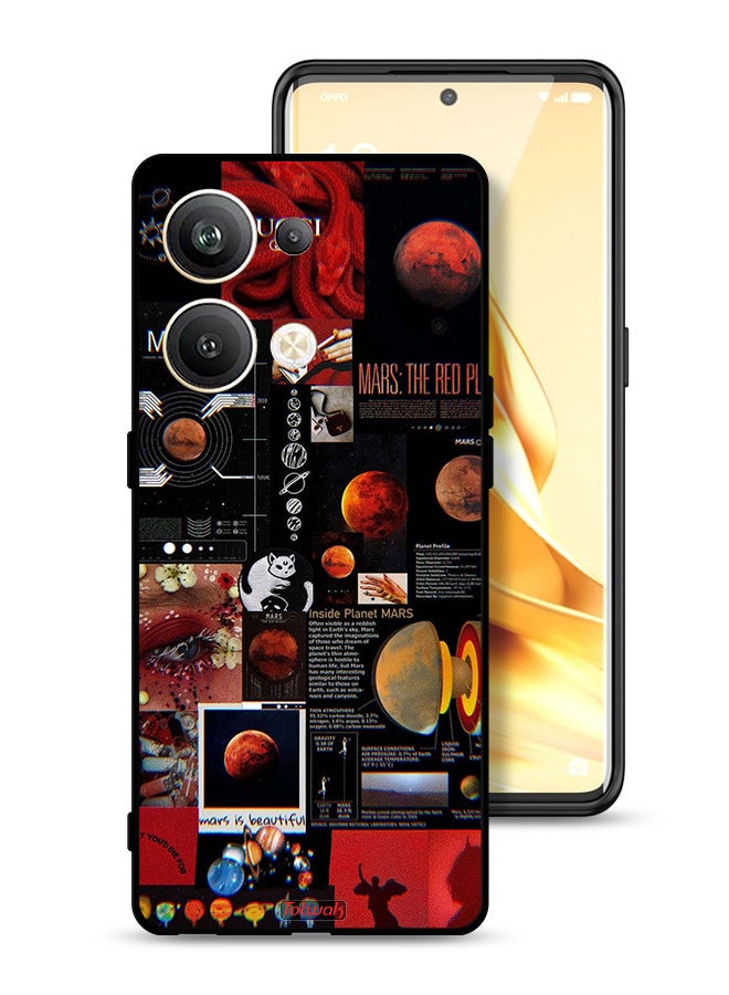 Tolwak Oppo Reno9 Pro Plus 5G Protective Case Cover Mars Art - Image 1