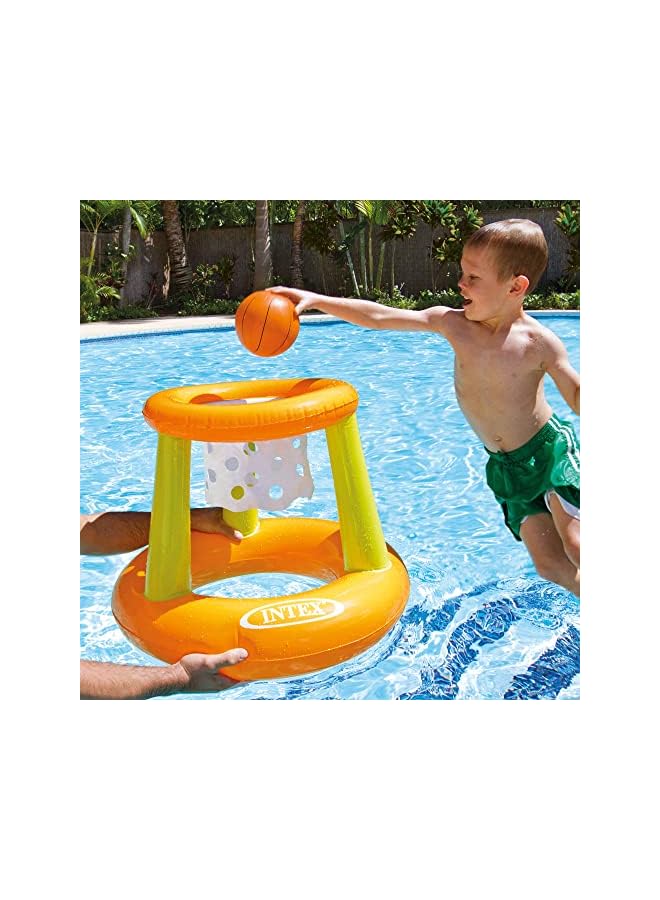 INTEX سلة سباحة حلقات عائمة لعبة كرة السلة، متعددة الألوان، 58504 - Image 2