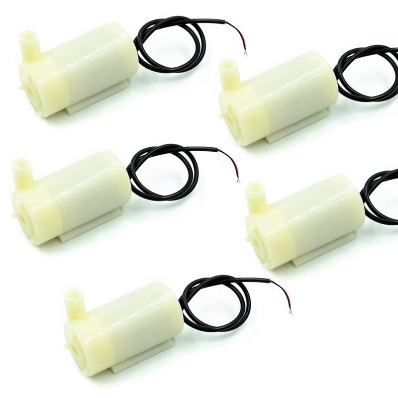 DEVMO 5PCS UltraQuiet Mini DC 36V 120LH Brushless Motor Submersible Water Pump