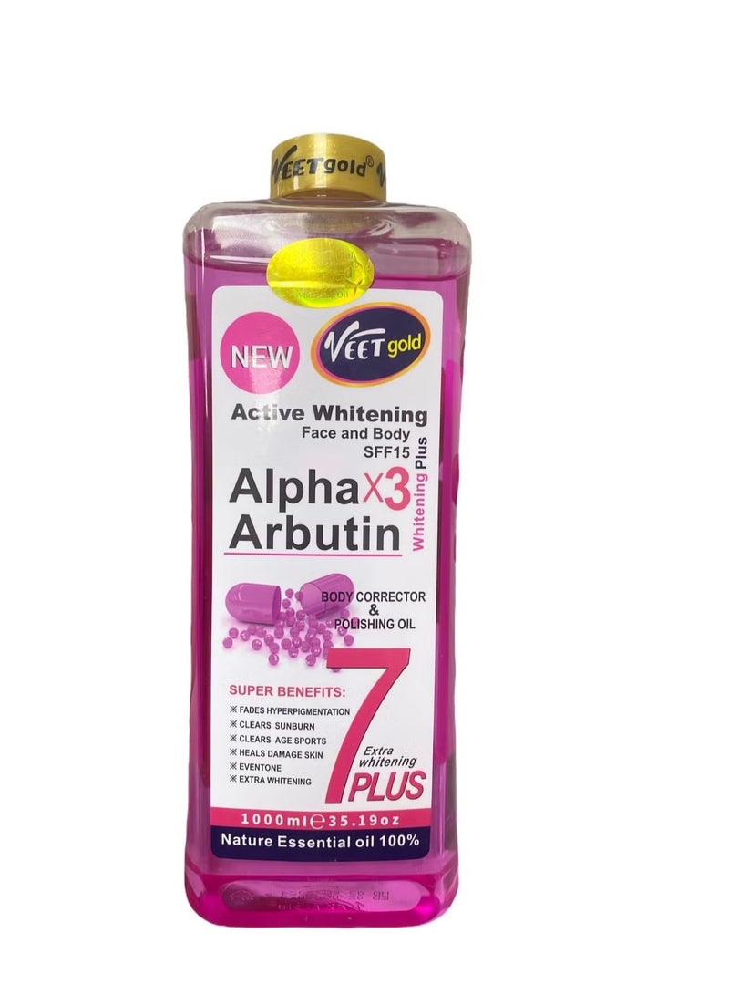 Veet Gold Ultra Whitening Face & Body Oil 1000ml