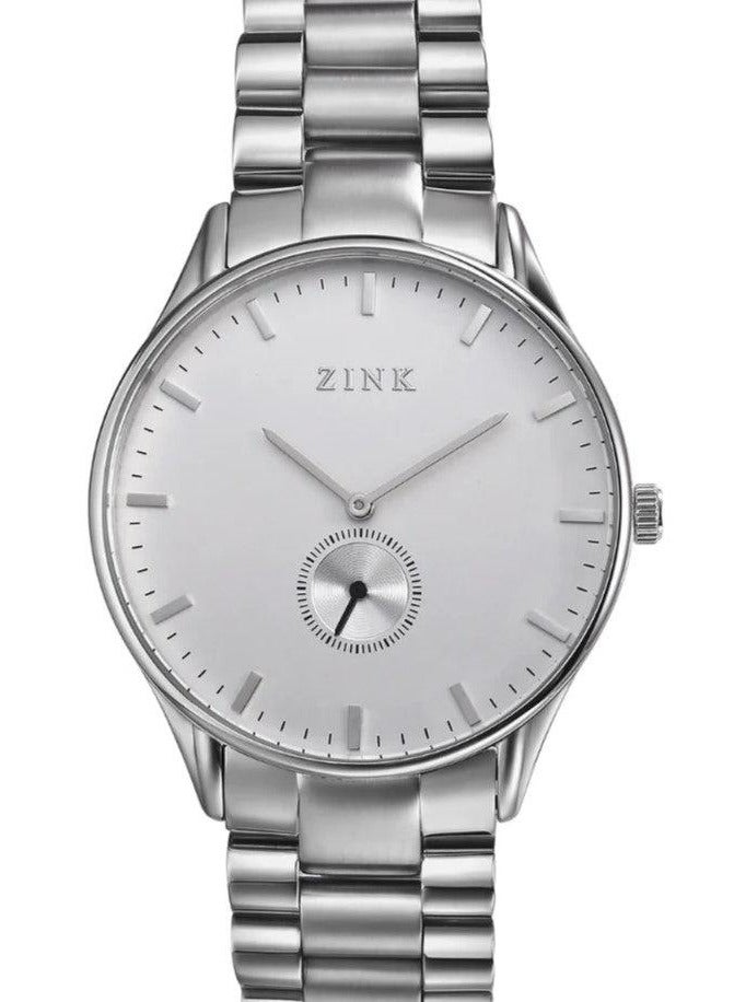 زنك ساعة ZINK ZK130G5SS-16 الكلاسيكية الأنيقة للرجال من الفولاذ المقاوم للصدأ باللون الفضي - Image 1