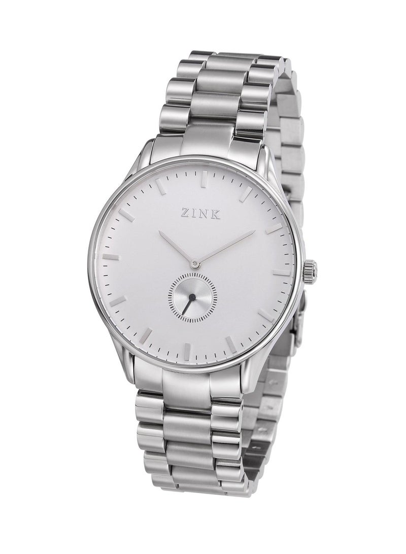 زنك ساعة ZINK ZK130G5SS-16 الكلاسيكية الأنيقة للرجال من الفولاذ المقاوم للصدأ باللون الفضي - Image 3