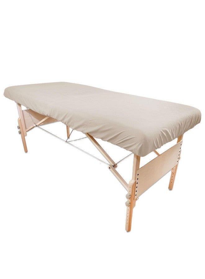 Body Linen Ble Poly-Cotton Sheet Sets By Body Linen. - 3 Piece Set Includes Flat & Flat Sheets And A Face Rest Cover. Super Soft And Durable For Professional Use (Natural) - Image 2