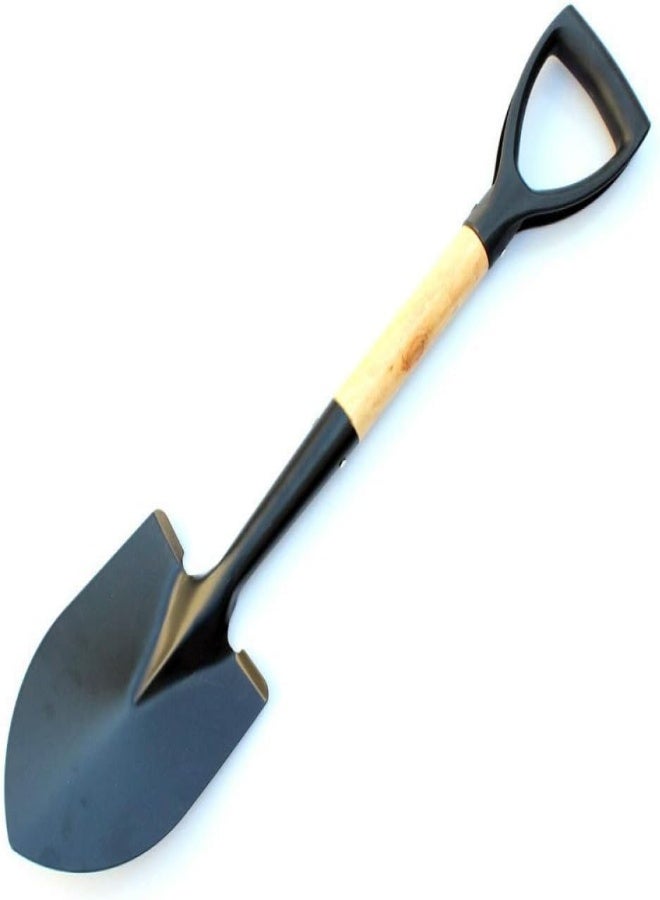 AKDC Garden Tool Shovel With Round Point Blade And Comfortable D Grip Handle, Mini Trunk Digging Spade  - Image 3