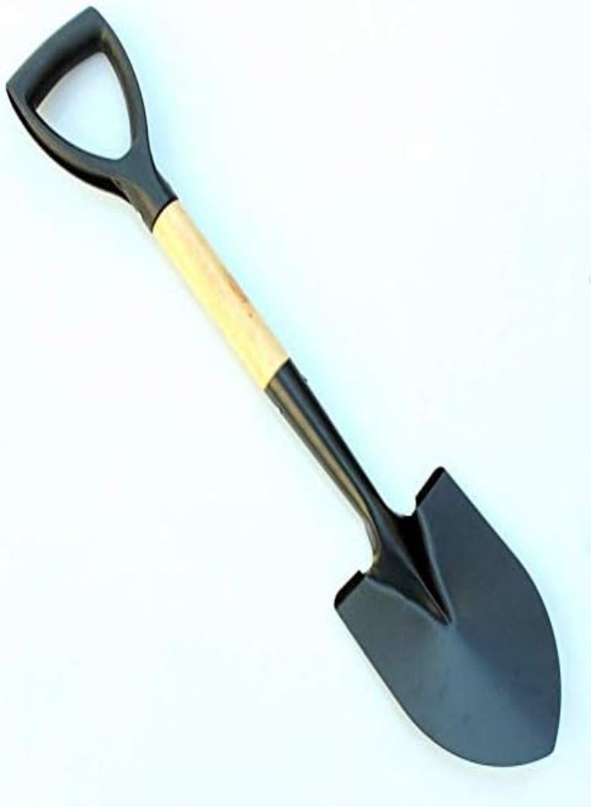 AKDC Garden Tool Shovel With Round Point Blade And Comfortable D Grip Handle, Mini Trunk Digging Spade  - Image 1