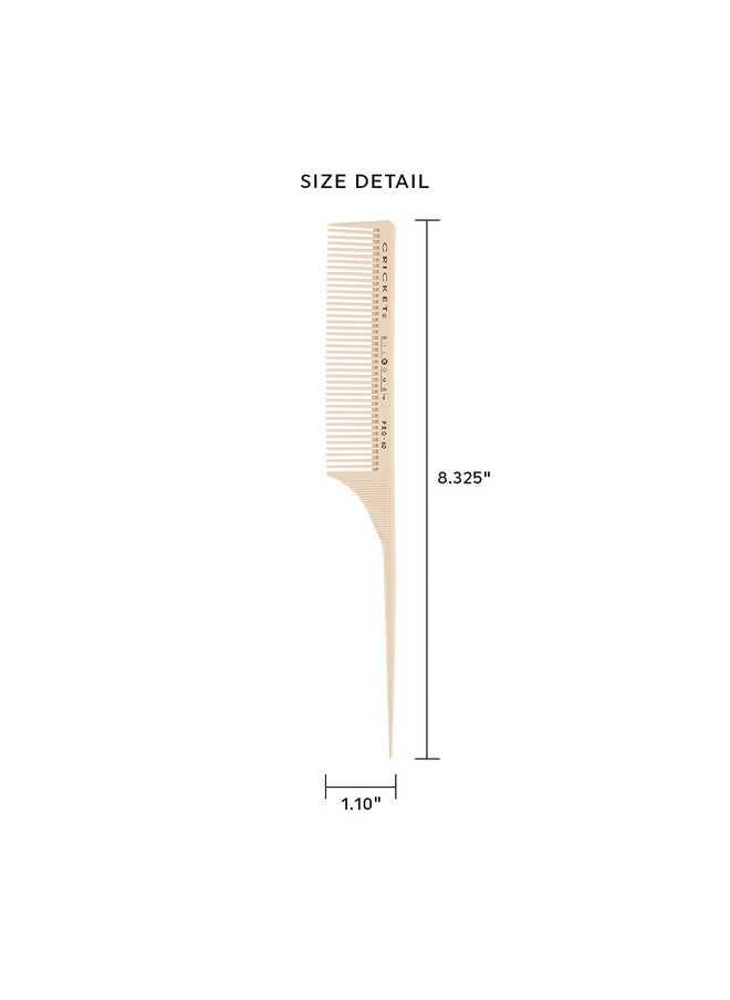 Cricket Silkomb Pro60 Medium Tooth Rattail Professional Hair Stylist Comb For Teasing Sectioning Parting Lifting Styling Coloring Hair  - Image 3