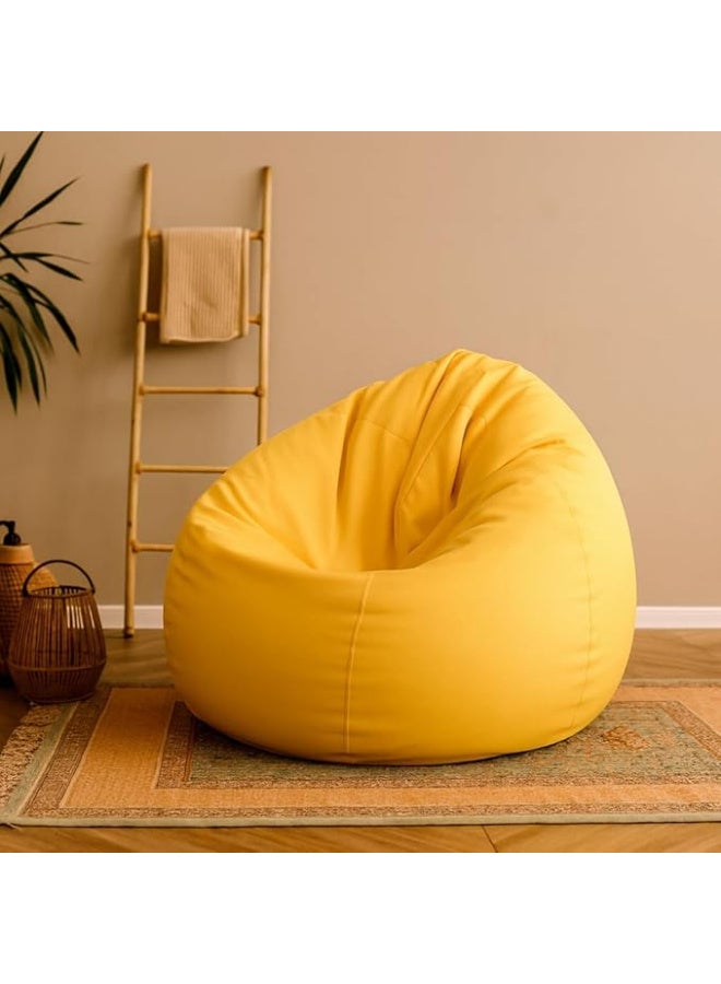 Harmony Home Kids Lounger Bean Bag Chair – Soft, Durable & Ergonomic Seating for Playroom, Bedroom, & Lounge (Yellow) - Image 1
