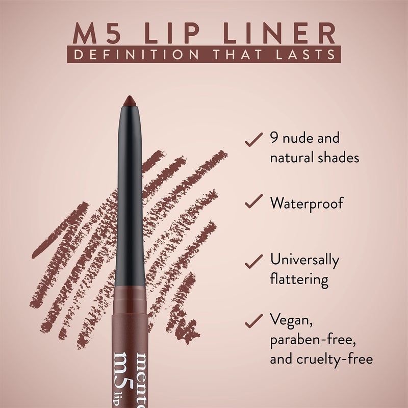 Mented Cosmetics Lip Liner for Women, Dark Brown Lipliner Lip Pencil, Waterproof Lipliner, Vegan + Cruelty Free Makeup, M5 - Image 2