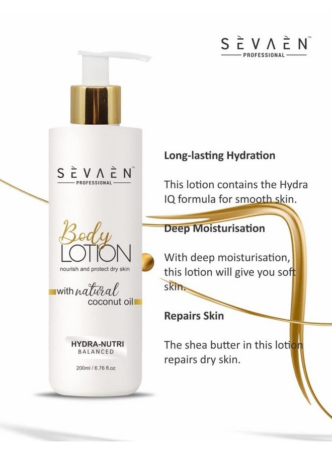 SEVAEN Moisture Nourishing Body Lotion, Daily Moisturizer For Dry Skin, Gives Non Greasy, Glowing Skin For Men & Women 200Ml - Image 3