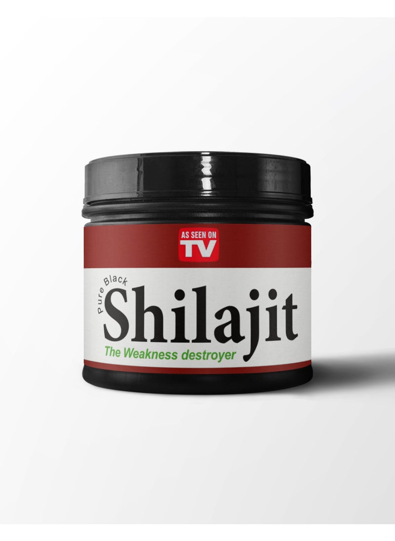 Pure Black Shilajit The Weakness Destroyer Regulates Hormones and Immune System 20g