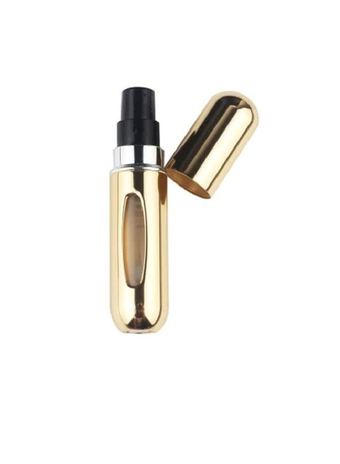 Generic Gold Mini Portable Refillable Perfume Spray Bottle 5ML - Image 1