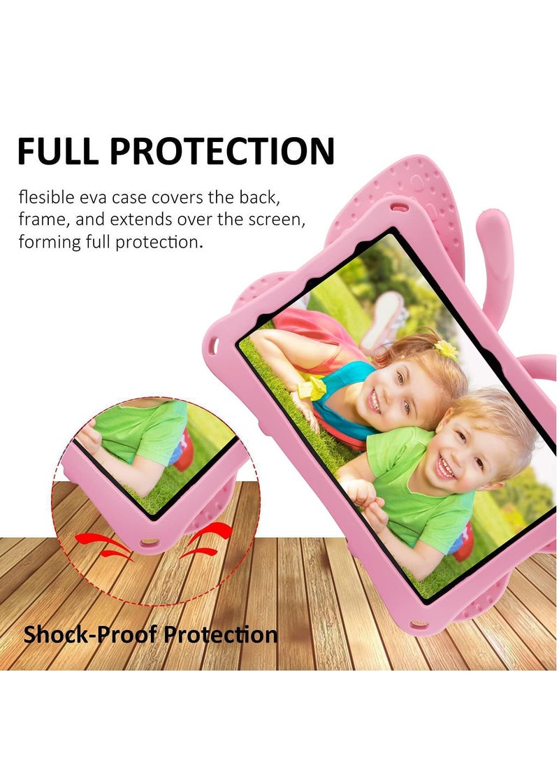 ELTRAZONE iPad 10 (10th Generation) Kids Case, iPad 10.9 (2022) Butterfly Case with Kickstand – Full-Body Drop Protective, Shockproof, Kid-Proof iPad Case (Pink) - Image 5