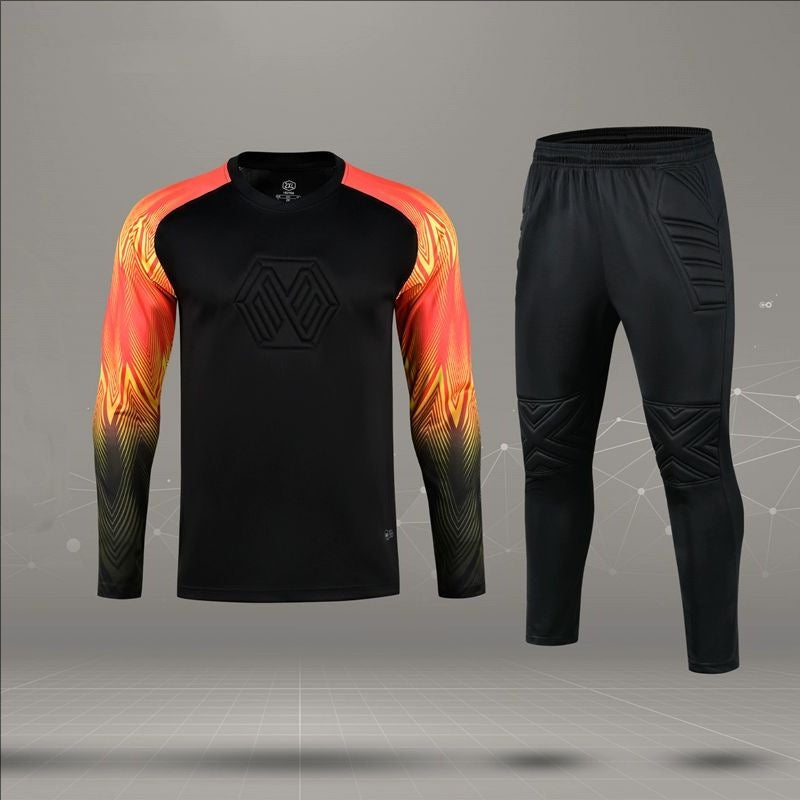 Football Goalkeeper'S Jersey Equipment Children'S Full Set Of Ball Clothing Door Clothing Anti-Fall Clothing Long Sleeve Trousers Training Clothing - Image 1