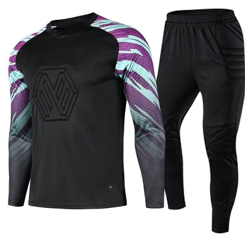 Football Goalkeeper'S Jersey Equipment Children'S Full Set Of Ball Clothing Door Clothing Anti-Fall Clothing Long Sleeve Trousers Training Clothing - Image 5