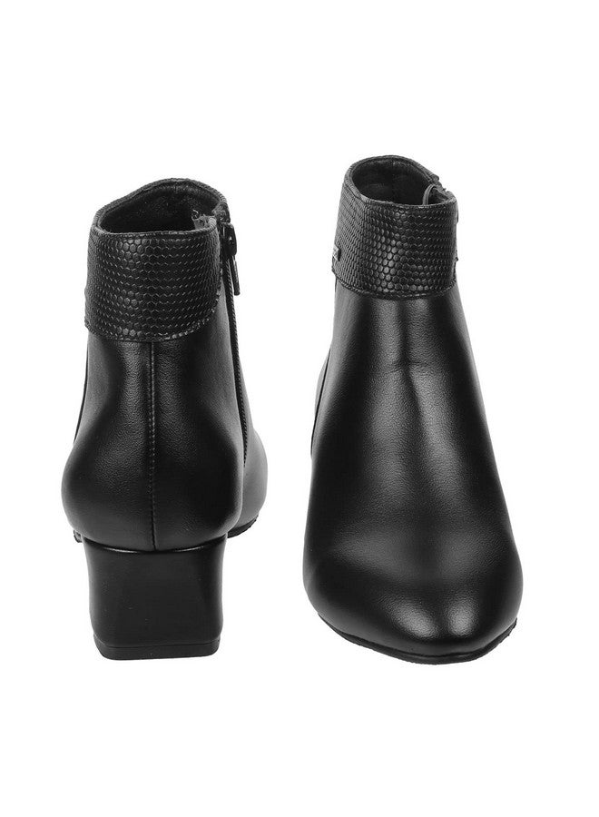 موتشي حذاء تشيلسي عصري بكعب من الجلد الصناعي باللون الأسود للنساء من Mochi، مقاس المملكة المتحدة/3 الاتحاد الأوروبي/36 (31-82) - Image 5