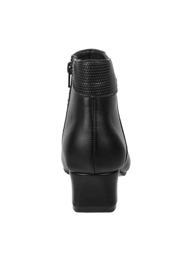 موتشي حذاء تشيلسي عصري بكعب من الجلد الصناعي باللون الأسود للنساء من Mochi، مقاس المملكة المتحدة/3 الاتحاد الأوروبي/36 (31-82) - Image 4