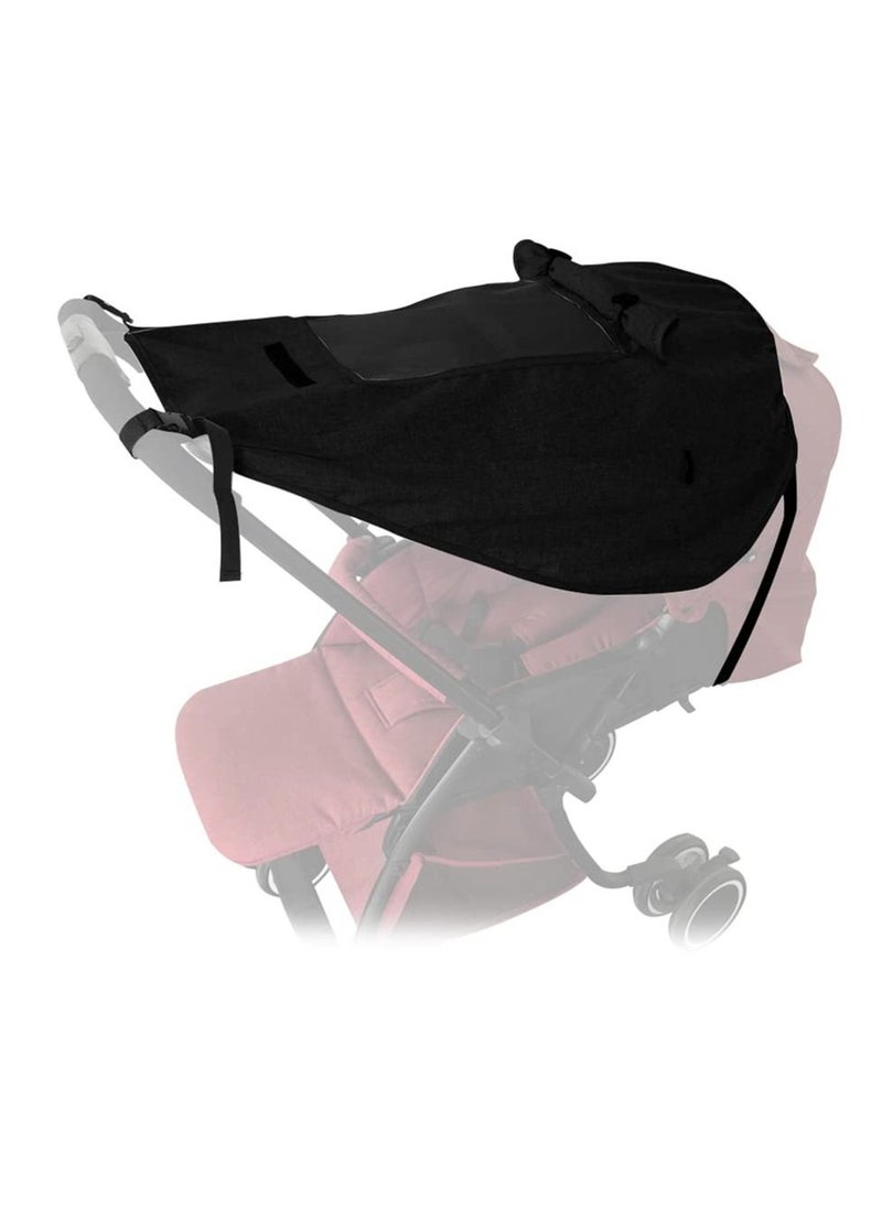 SYOSI - Baby Stroller Sun Shade, Pram Sunshade Sun Cover, Universal Waterproof Stroller Sunshade Cover, Anti-UV with Viewing Window for Stroller - Image 1