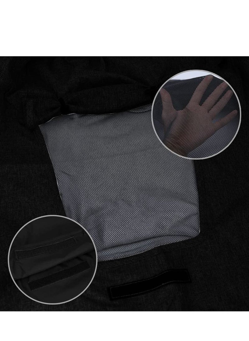SYOSI - Baby Stroller Sun Shade, Pram Sunshade Sun Cover, Universal Waterproof Stroller Sunshade Cover, Anti-UV with Viewing Window for Stroller - Image 1