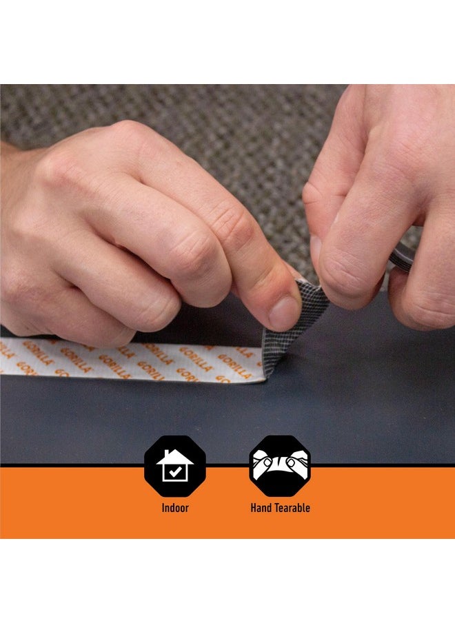 Gorilla ® Max Strength Mounting Tape, Double-Sided, Instant Hold, Permanent Bond With Reinforced Strength, 1 Inch X 60 Inches, Black (Pack Of 1)  - Image 2