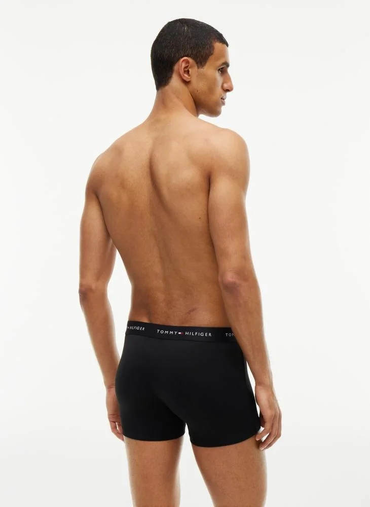 Tommy Hilfiger  3-Pack Signature Repeat Logo Microfibre Trunks for Men | Best Price UAE