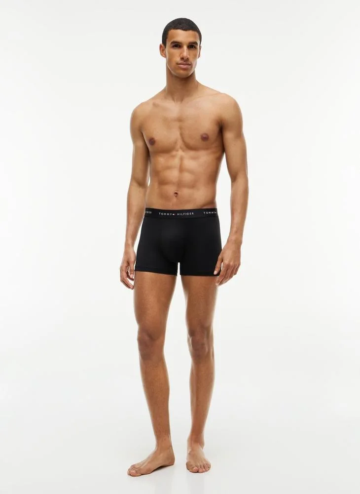 Tommy Hilfiger  3-Pack Signature Repeat Logo Microfibre Trunks for Men | Best Price UAE