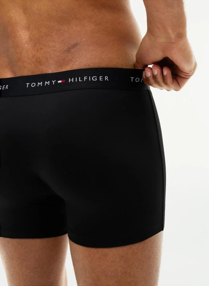 Tommy Hilfiger  3-Pack Signature Repeat Logo Microfibre Trunks for Men | Best Price UAE