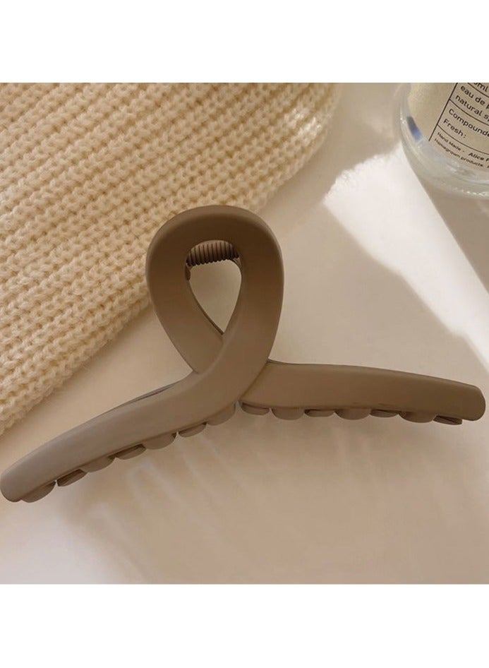 Goolsky مشبك شعر كبير 1 قطعة للنساء - تصميم بسيط، قبضة قوية مع تصميم متقاطع - مثالي للشعر الكثيف والرفيع، ذيول الحصان - Image 1