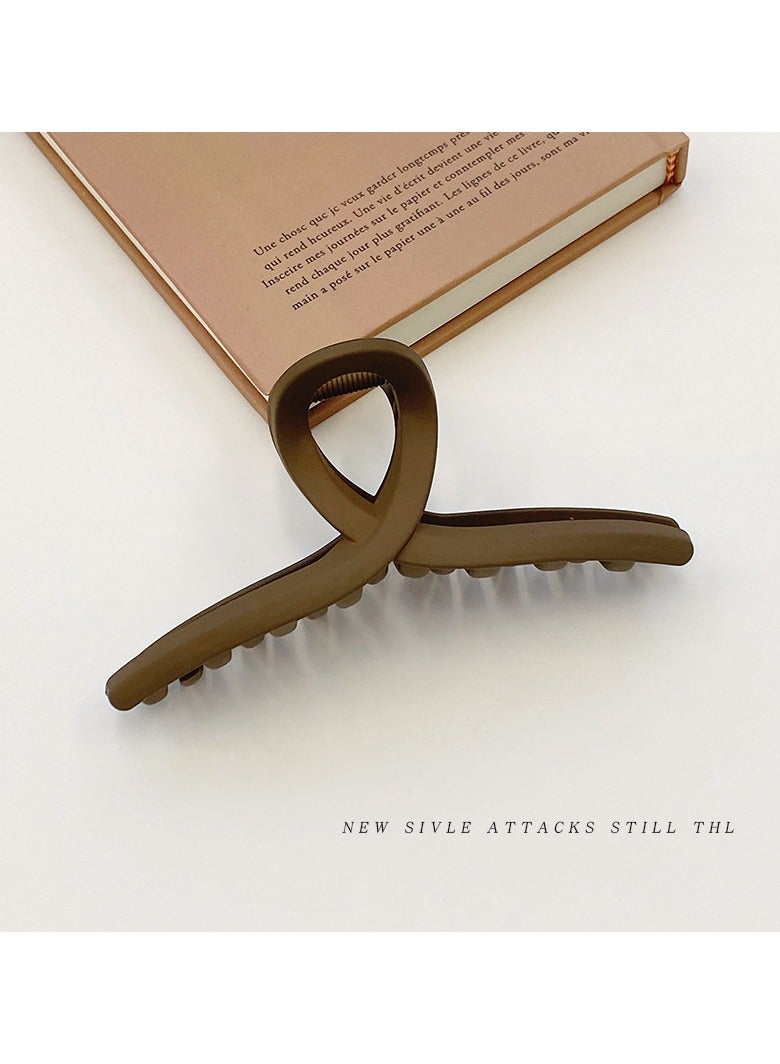 Goolsky مشبك شعر كبير 1 قطعة للنساء - تصميم بسيط، قبضة قوية مع تصميم متقاطع - مثالي للشعر الكثيف والرفيع، ذيول الحصان - Image 4