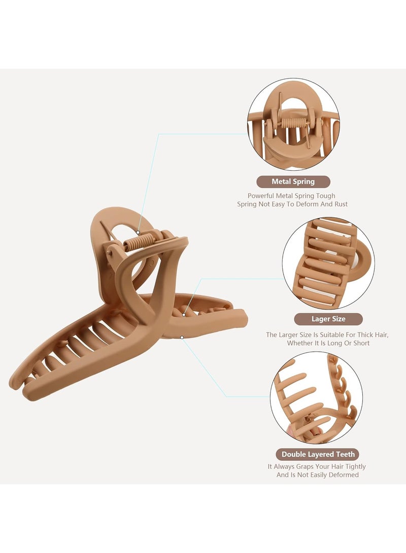 Goolsky مشبك شعر كبير 1 قطعة للنساء - تصميم بسيط، قبضة قوية مع تصميم متقاطع - مثالي للشعر الكثيف والرفيع، ذيول الحصان - Image 5