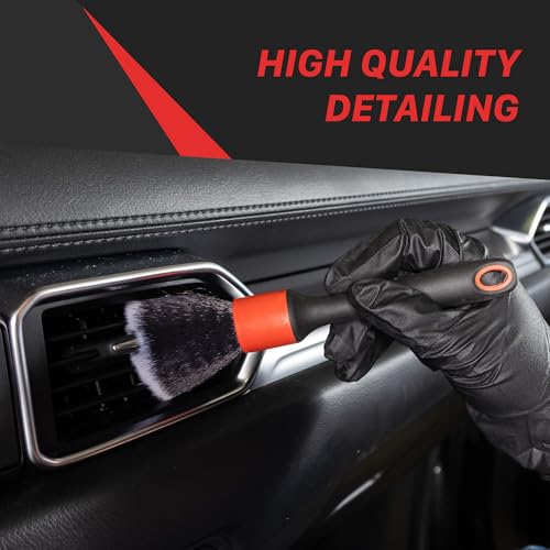 Maxshine Small Universal Black ESS Ever So Soft Detailing Brush – Professional Brush for Interior, Exterior, Leather Seats, Engine Bay & Wheels – Premium Car Care Detailing Tool - Image 5
