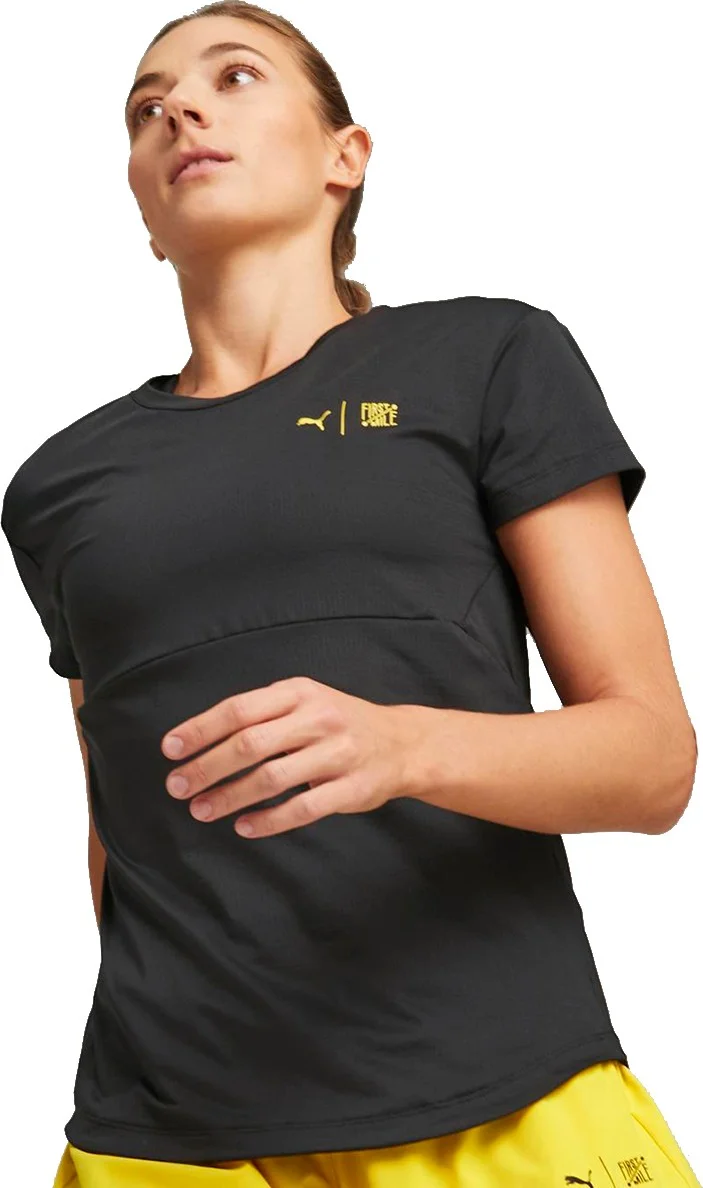 PUMA W First Mile Women's Black Running T-Shirt 52320501