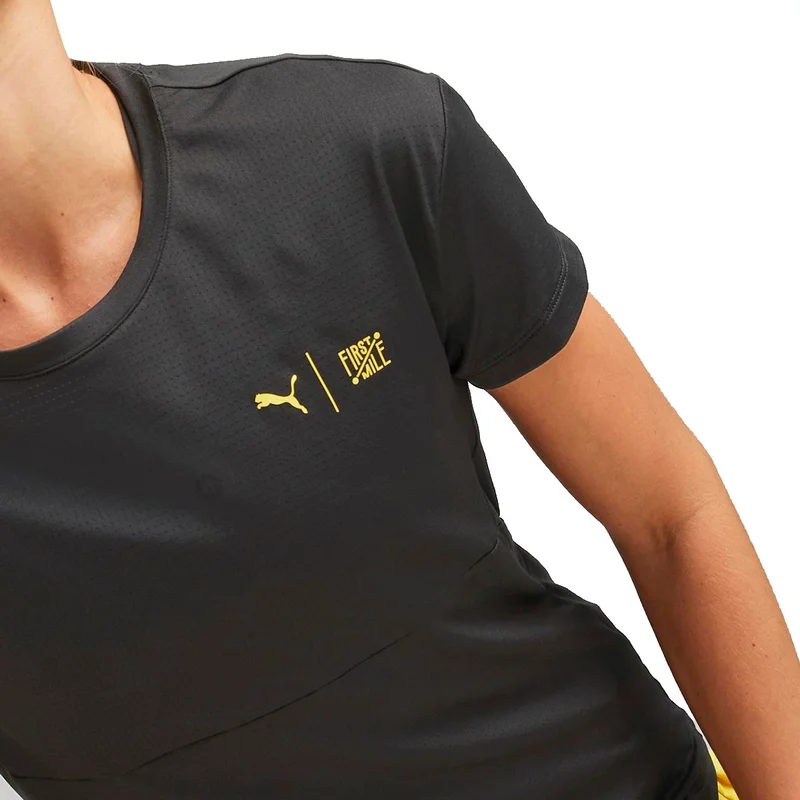 PUMA W First Mile Women's Black Running T-Shirt 52320501