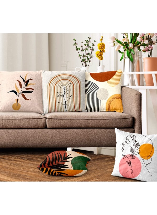 Ultimate Trends غطاء وسادة مطبوع رقمي حديث من ألتيميت تريندز بوليستر 24x24 مجموعة من 5، متعدد الألوان (UTCC-New-06_24) - Image 1