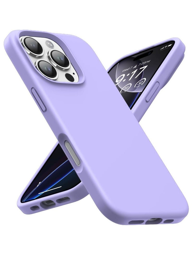 Compatible with iPhone 16 Pro Max 6.9-inch Case, Premium Liquid Silicone Case, Full Body Protective Cover, Shockproof, Slim Phone Case, Anti-Scratch Soft Microfiber Lining - Light Purple  - Image 1