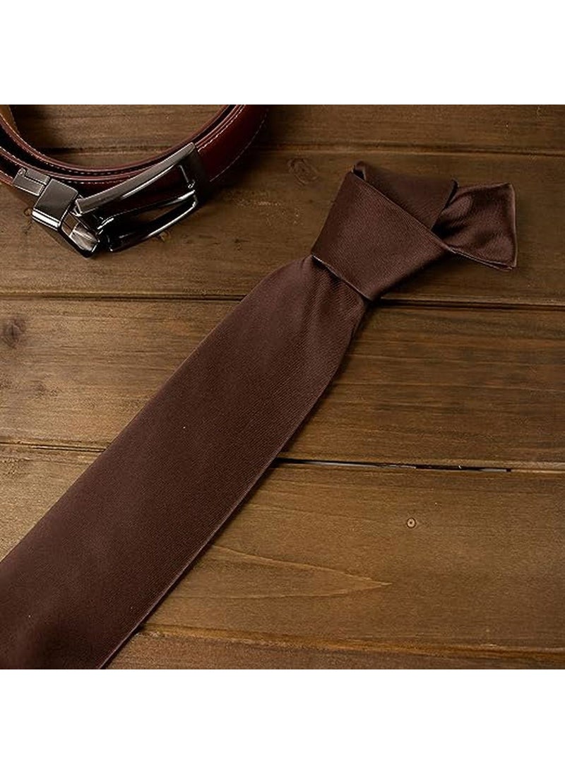 Trenderrs Men's Satin Tie and Handkerchief Set Men's Tie  - Image 2
