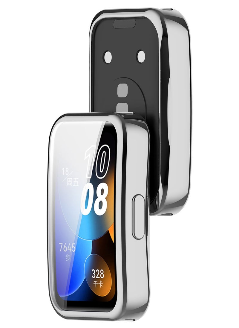 HW - 4 Sets Of Huawei Band 8 Band 9 Replacement Watch Straps, Including Soft Silicone Electroplated All Inclusive Case - Image 1