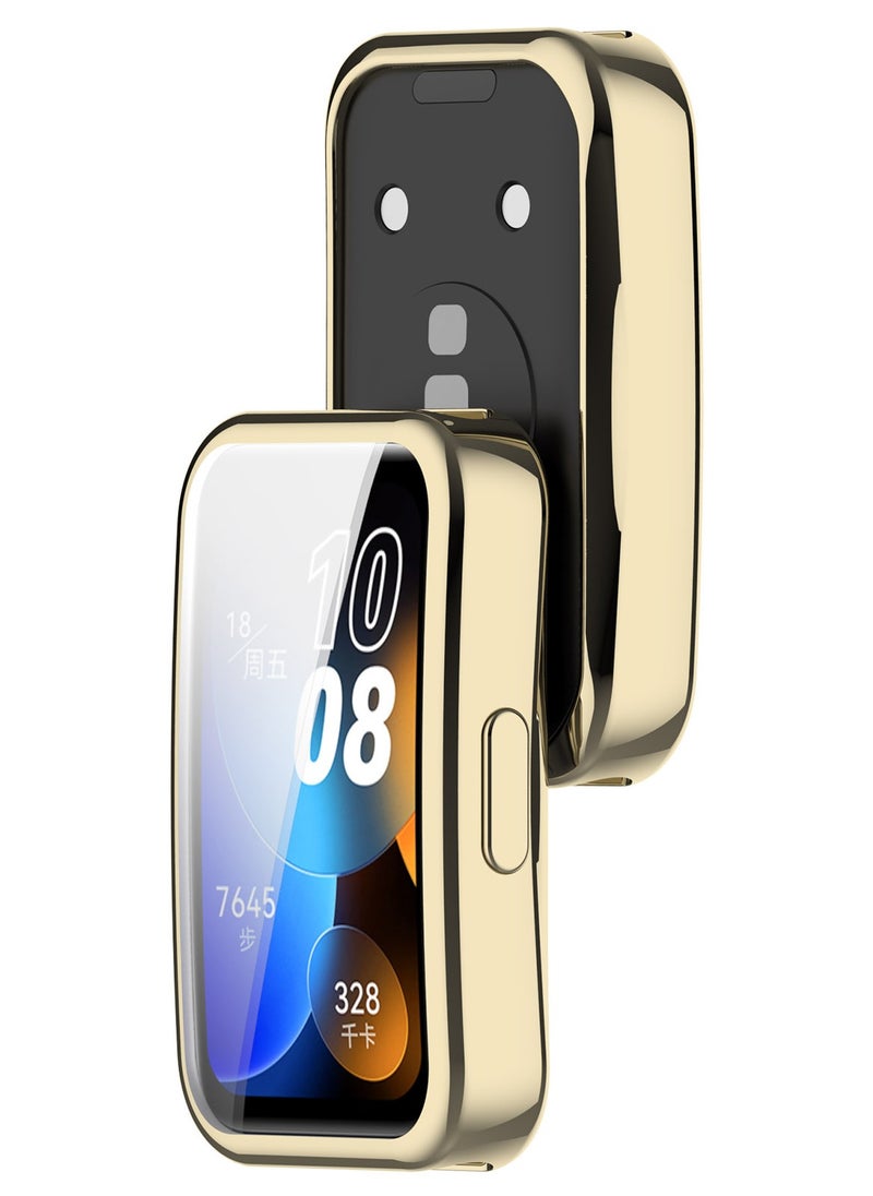 HW - 4 Sets Of Huawei Band 8 Band 9 Replacement Watch Straps, Including Soft Silicone Electroplated All Inclusive Case - Image 1