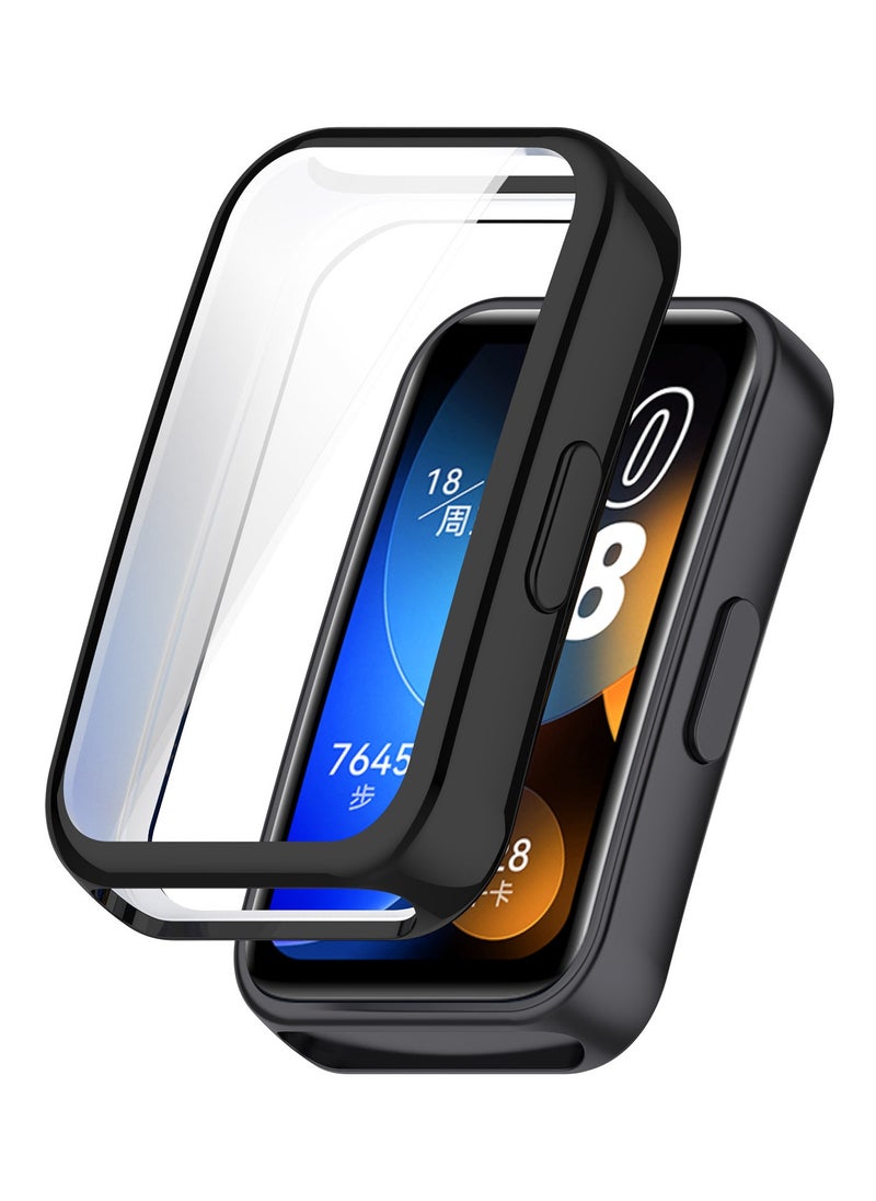 HW - 4 Sets Of Huawei Band 8 Band 9 Replacement Watch Straps, Including Soft Silicone Electroplated All Inclusive Case - Image 1