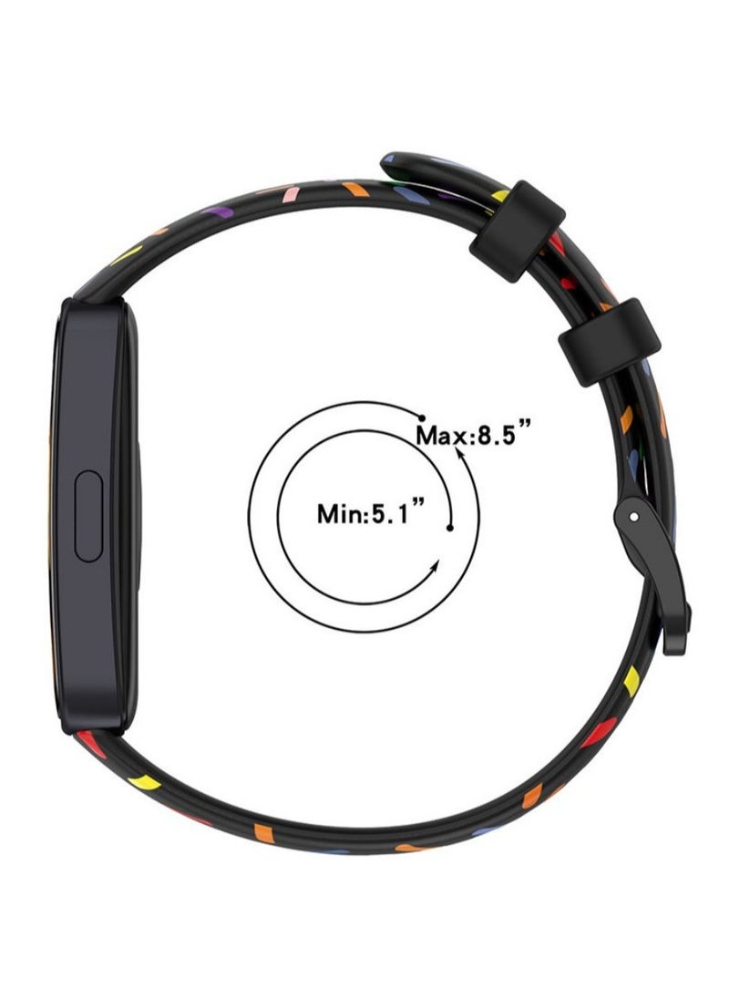 HW - 4 Sets Of Huawei Band 8 Band 9 Replacement Watch Straps, Including Soft Silicone Electroplated All Inclusive Case - Image 1