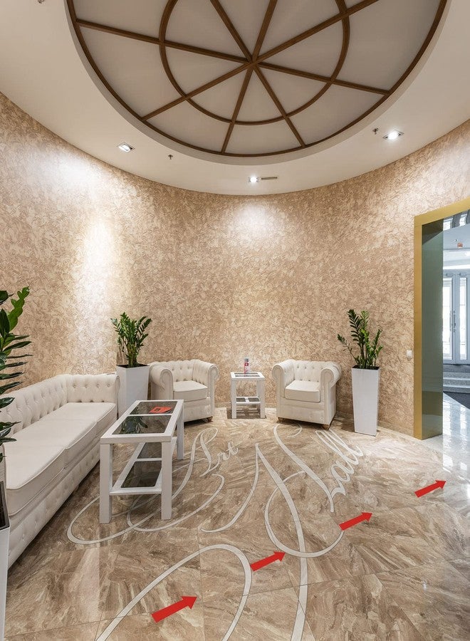 باتيكيل ملصق سهم من باتيكيل، مقاس 6×2 بوصة، عبوة من 18 قطعة، مصنوع من مادة البولي فينيل كلوريد ذاتية اللصق، مقاوم للماء، قابل للإزالة، علامة سهم جدارية لتعليمات الطريق، أحمر/أزرق/أخضر - Image 5