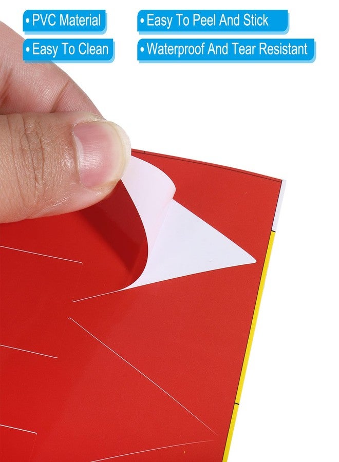 باتيكيل ملصق سهم من باتيكيل، مقاس 6×2 بوصة، عبوة من 18 قطعة، مصنوع من مادة البولي فينيل كلوريد ذاتية اللصق، مقاوم للماء، قابل للإزالة، علامة سهم جدارية لتعليمات الطريق، أحمر/أزرق/أخضر - Image 4