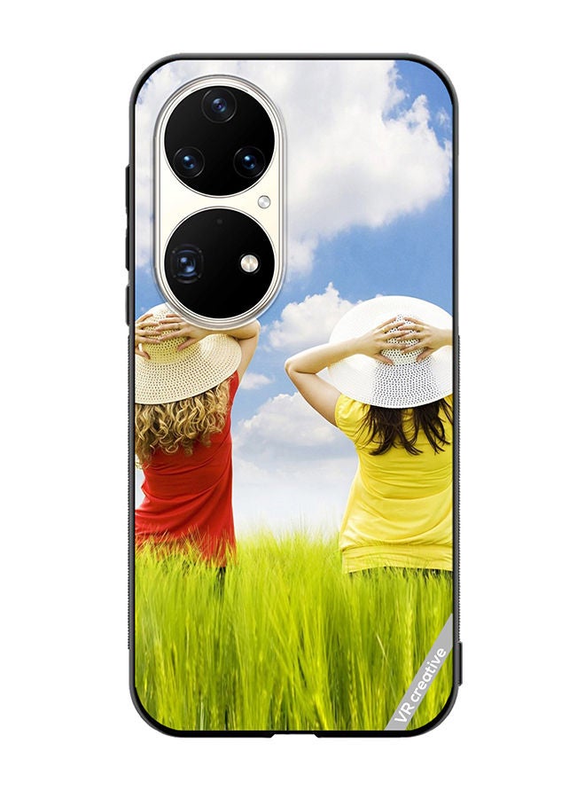VR CREATIVE Protective Case Cover For Huawei P50 Pro Enjoying The Weather Design Multicolour - Image 1