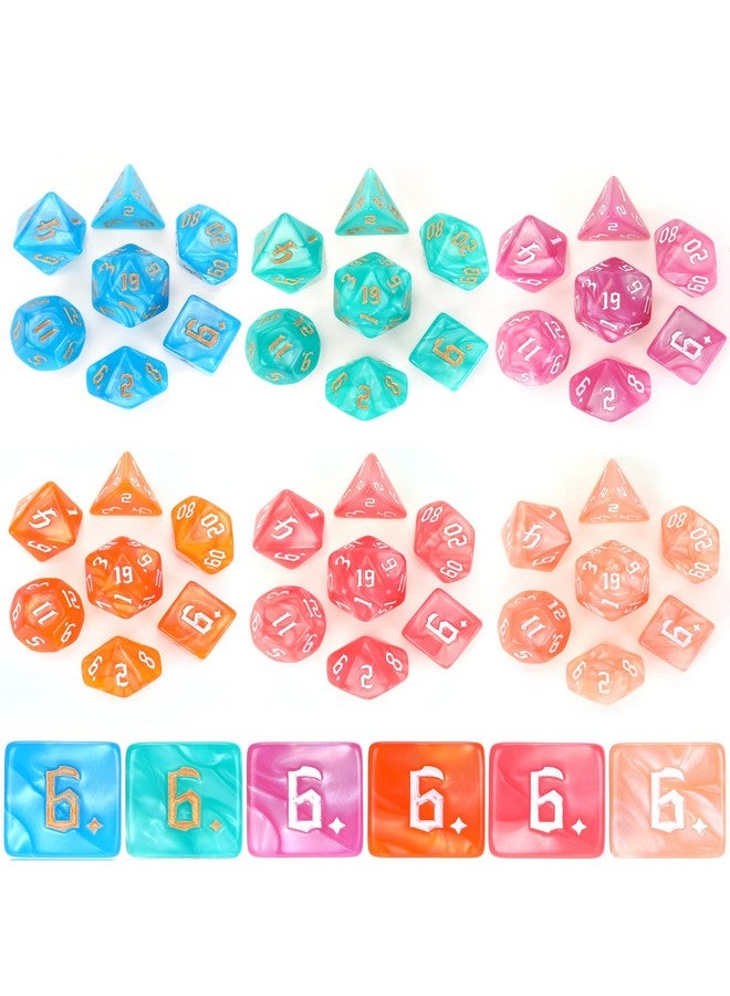 Yilloog 210 Pcs Compatible with DND Dice Sets Bulk Polyhedral Dice with Drawstring Bag Dice Multi Role Playing Table Game D4 D6 D8 D10 D% D12 D20 Compatible with Dungeons and Dragons (Mixed Style) - Image 3