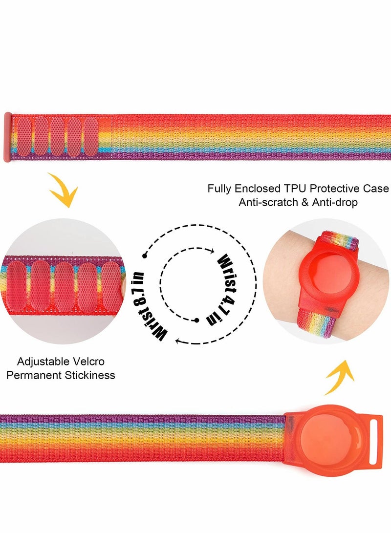 SYOSI Children's Wristbands Adjustable Wristbands for Apple Airtag Children's Anti-dislodging Breathable Nylon Wristbands - Image 3